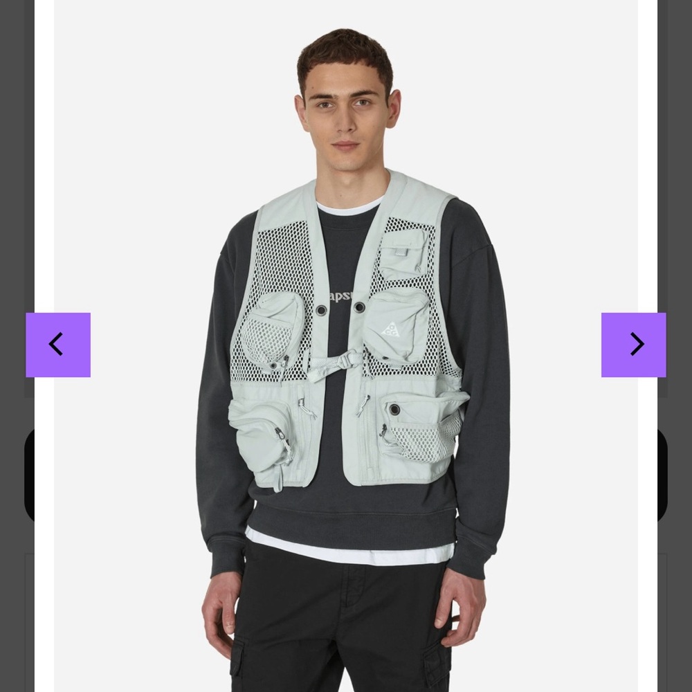 Nike ACG Buttles Vest 'Light Silver' - Picture 8 of 14